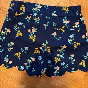 Crown & Ivy Navy Floral High Waist Shorts